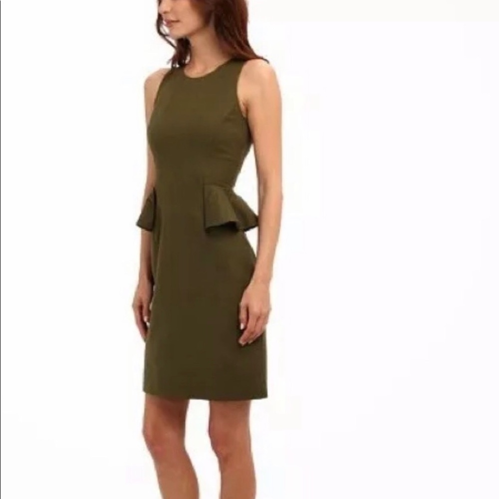 Kate Spade Black Peplum Sheath Dress Havana